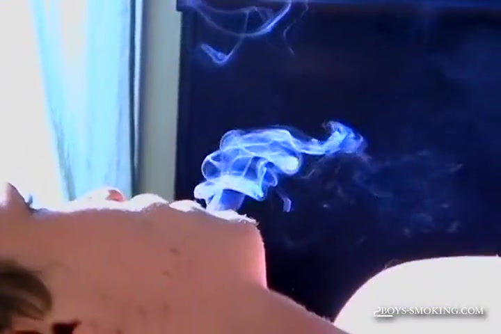 Slim Deviant Holden Strokes Cock And Cums While Smoking