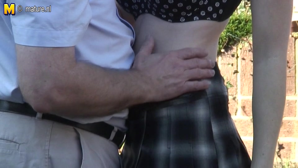 Hot British teen 18+ Doing A Naughty Old Man - MatureNL