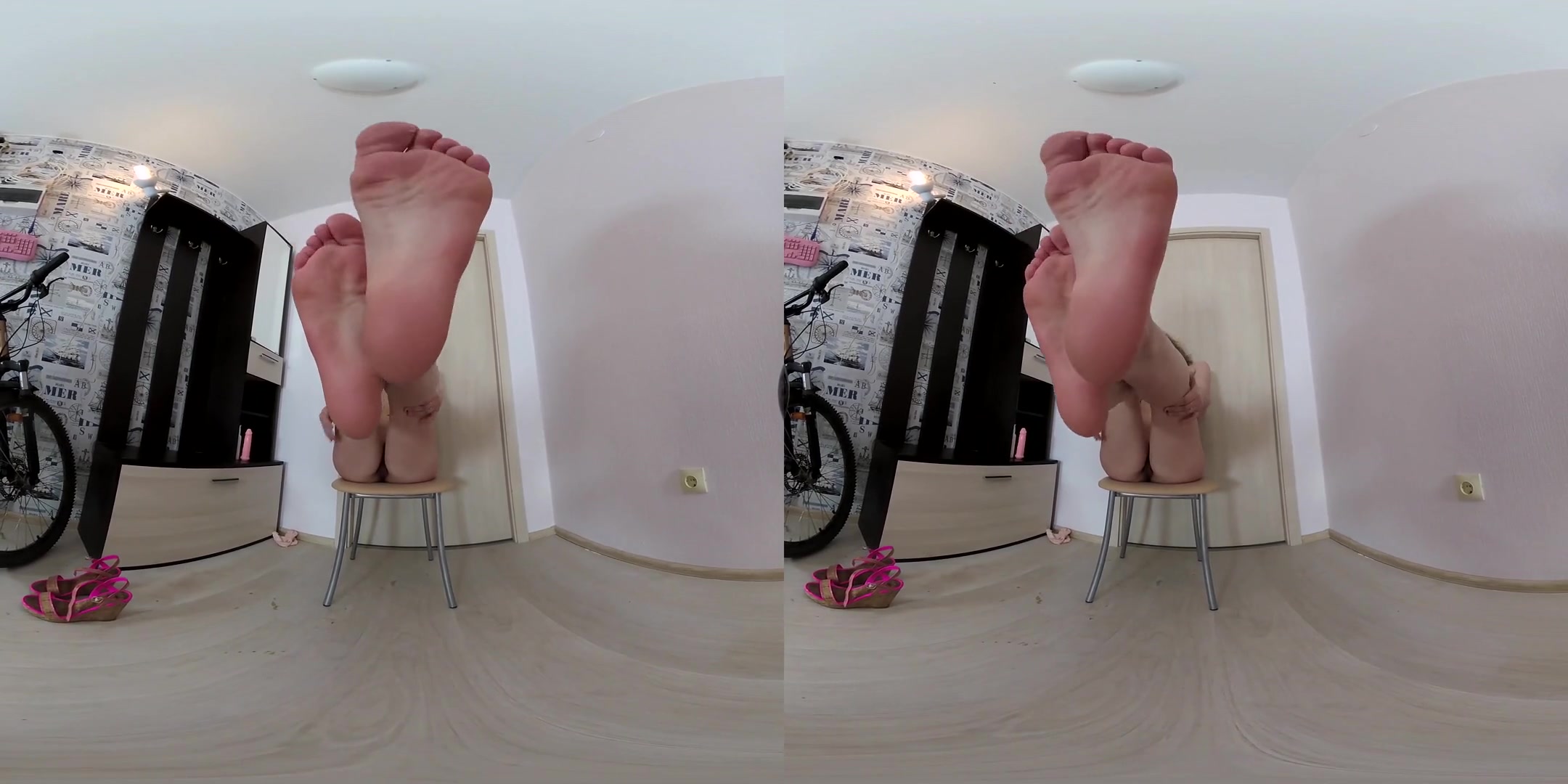 Lida Masturbates with Toy in the Hall - SexLikeReal