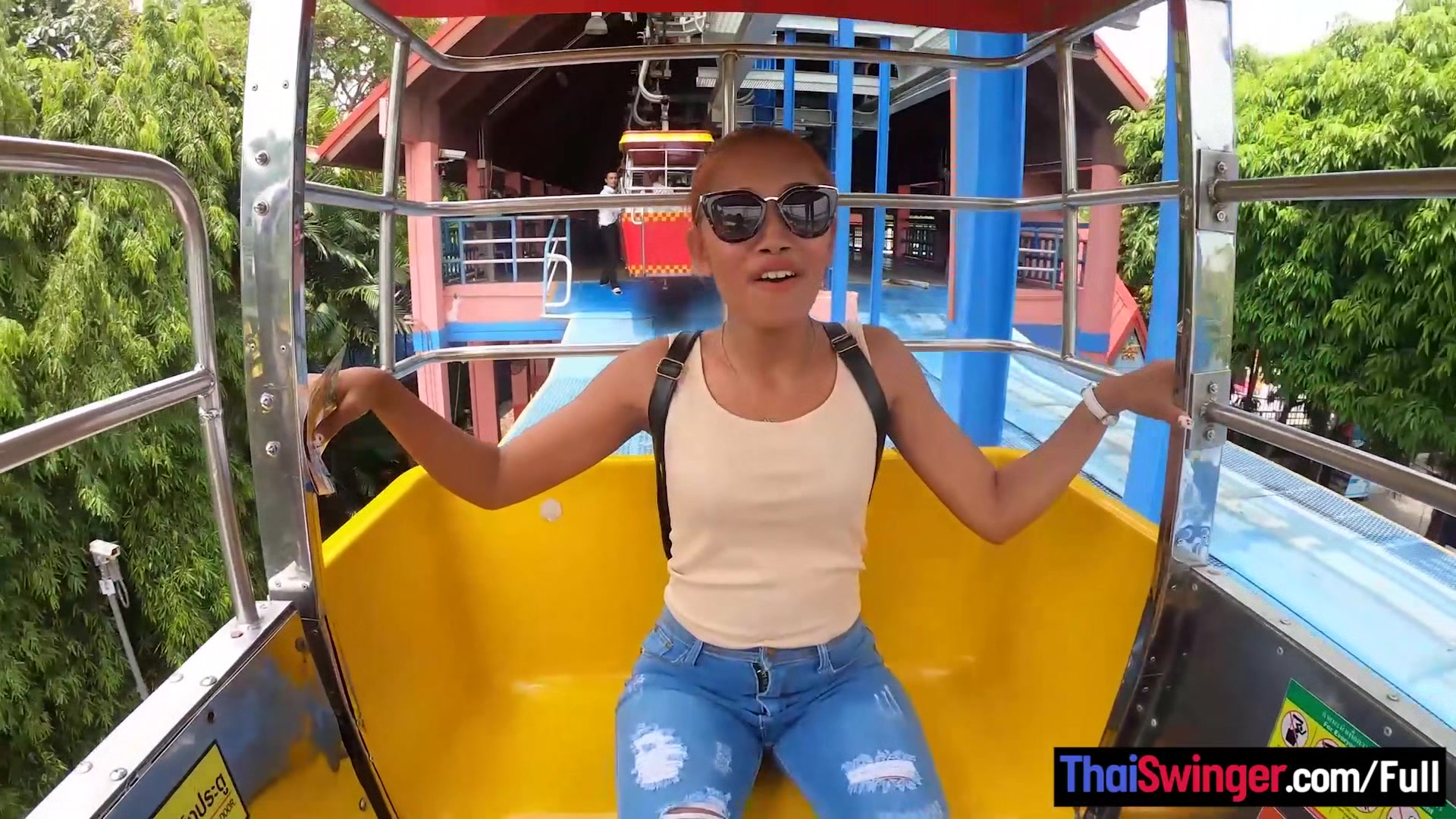 Big ass Thai amateur girlfriend fun day out with horny sex once back home