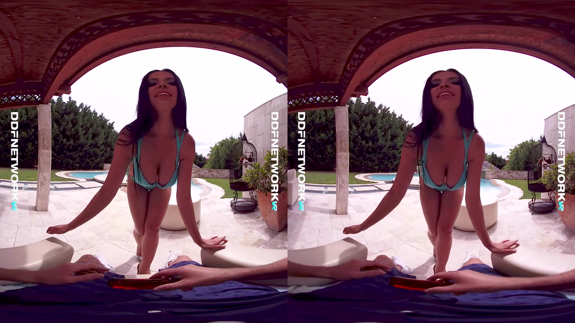 Poolside Pleasures; Busty Beauty Outdoor Sex - Sexlikereal