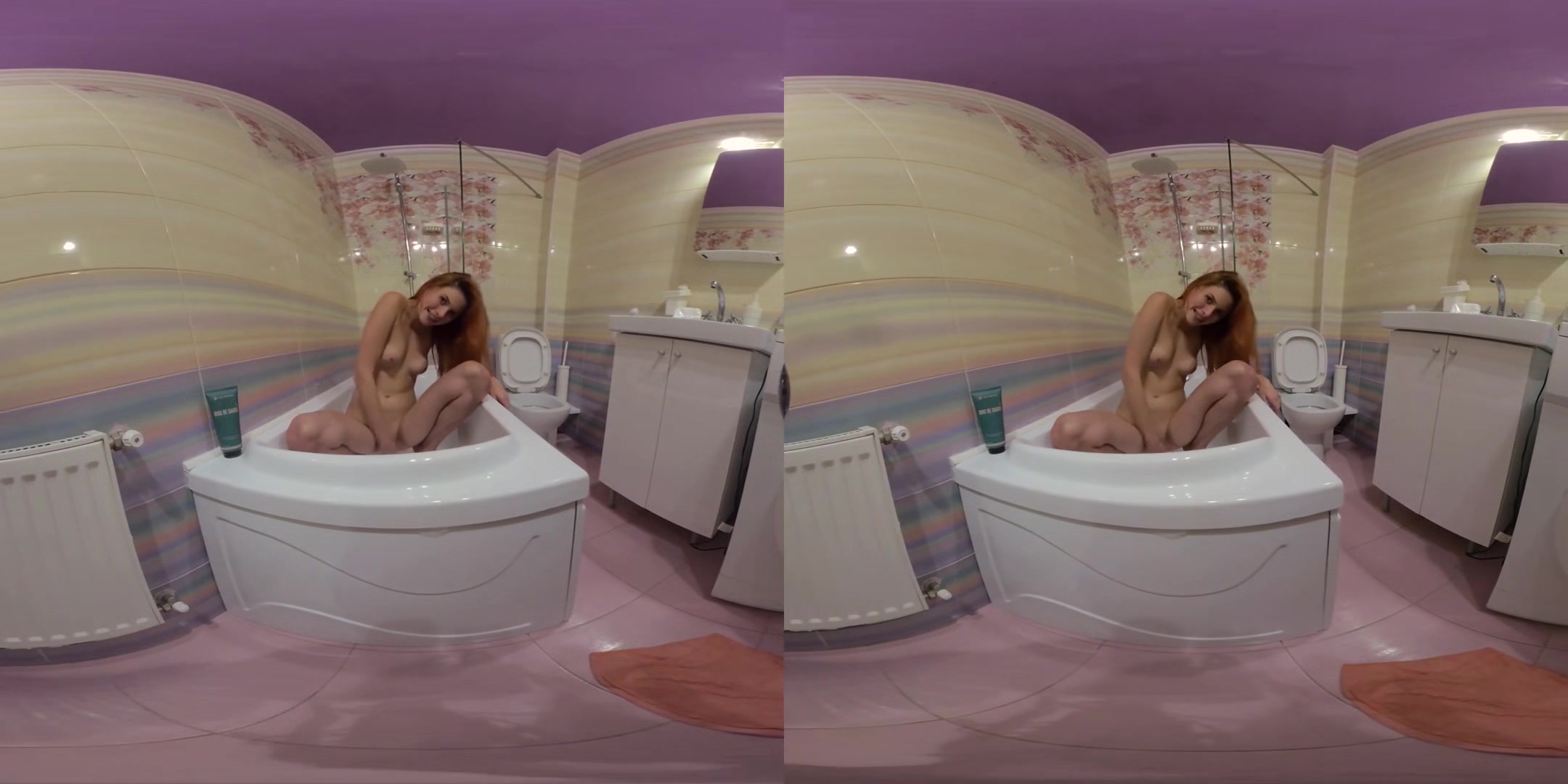 Hot Redhead Teen Anabel P** In Bathroom - Amateur Watersport Voyeur