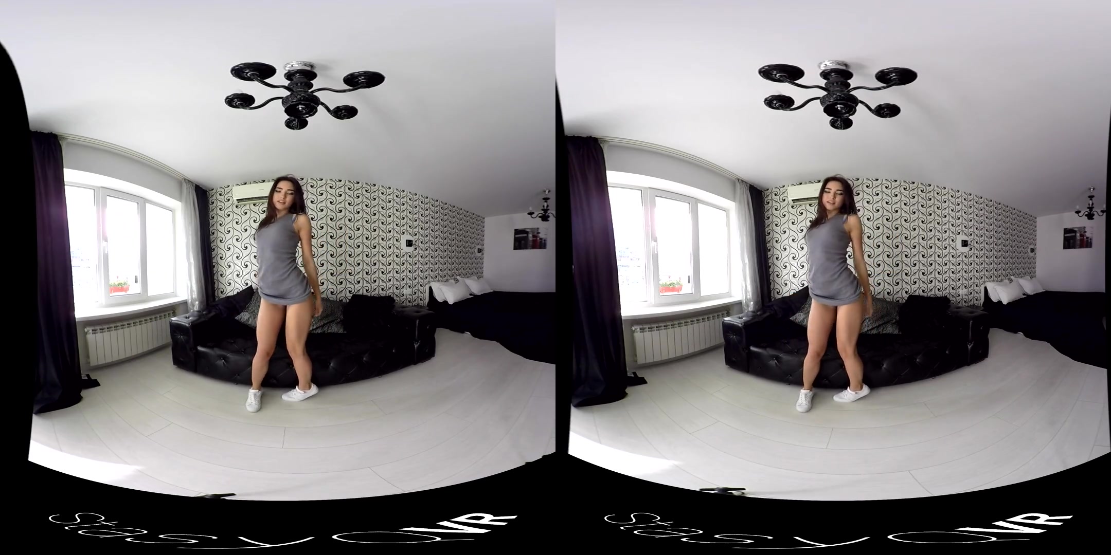 Stasy Strips Off Her Very Short Dress - StasyQVR