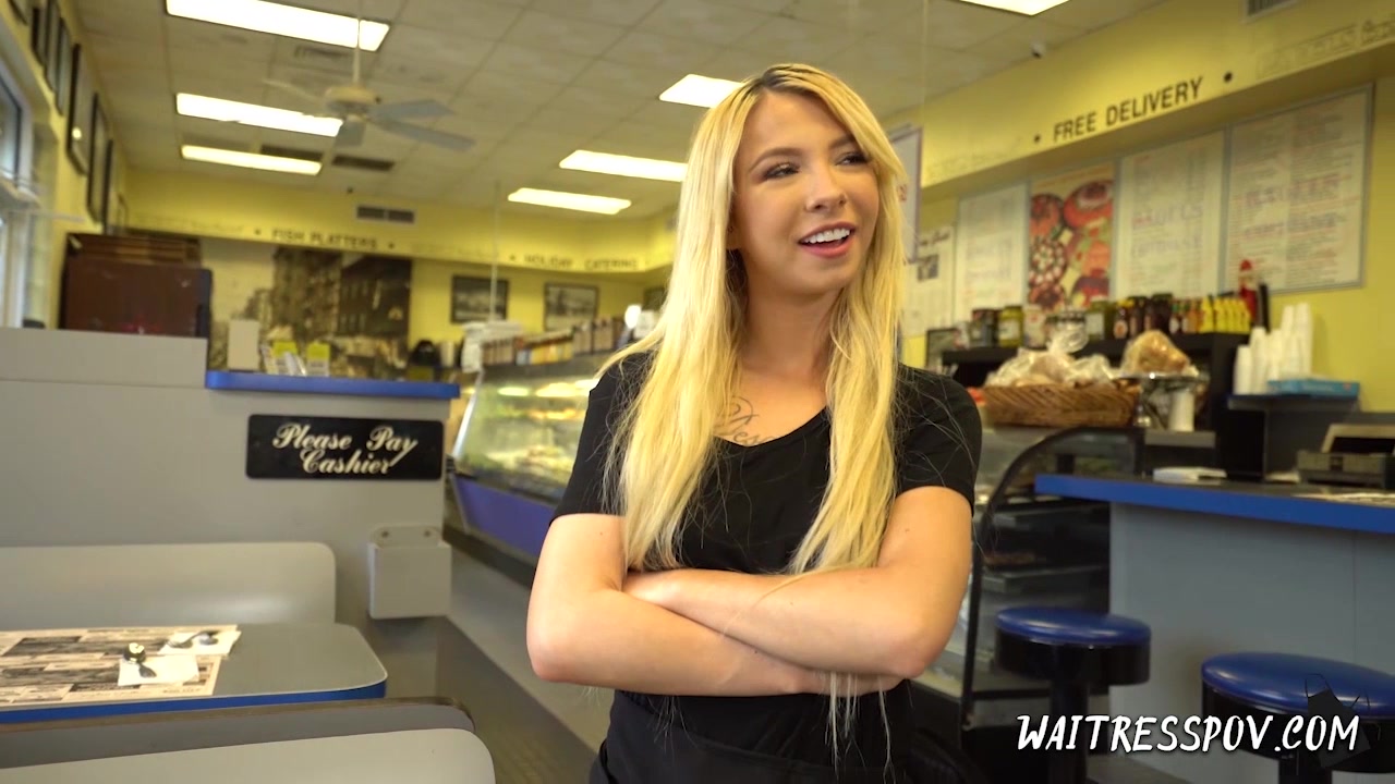 Waitress POV - Kenzie Reeves - Broke College Cutie