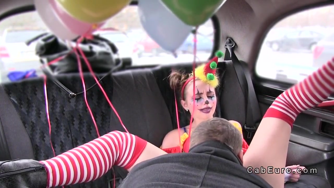 Hot Clown Got Pussy Banged In Cab