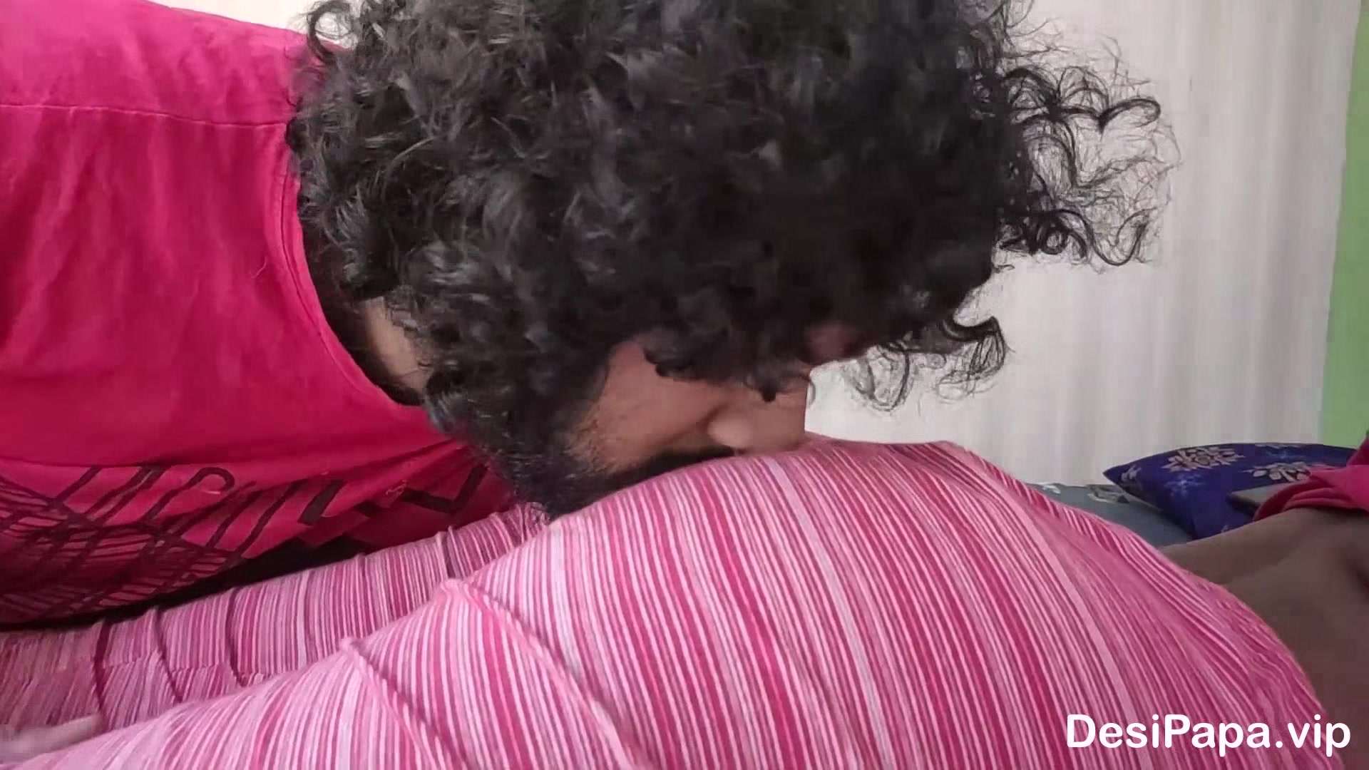 Romantic Love Of Real Life Indian Couple Foreplay Sex