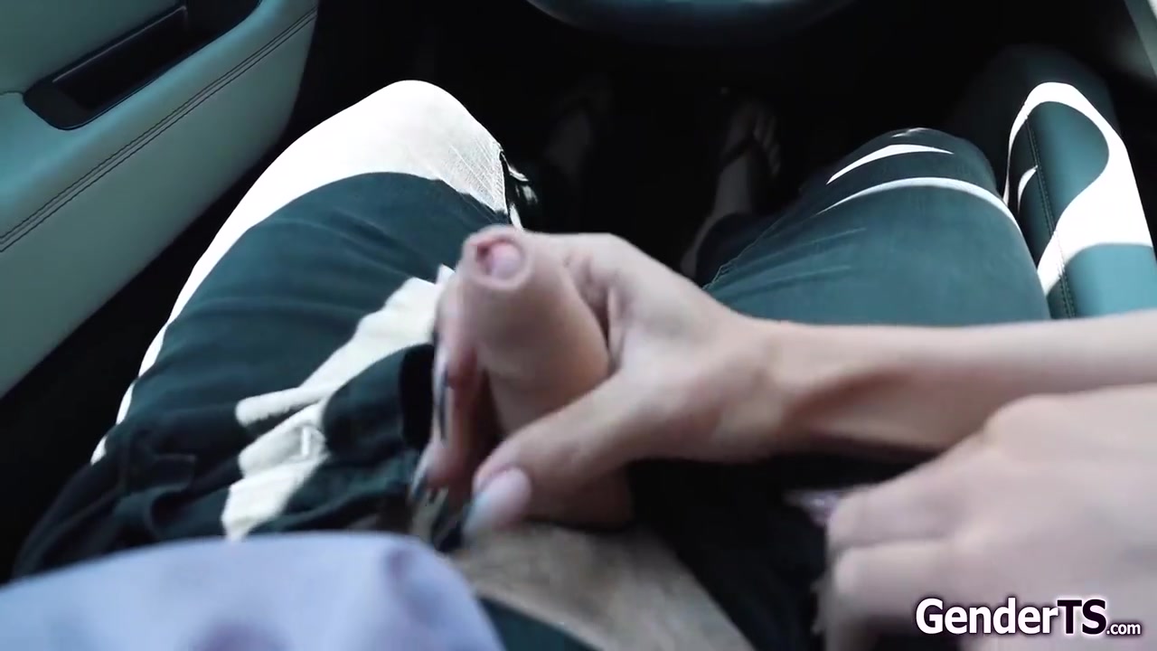 Tgirl Jerked Off On The Road - Kasey Kei And Derek Kage