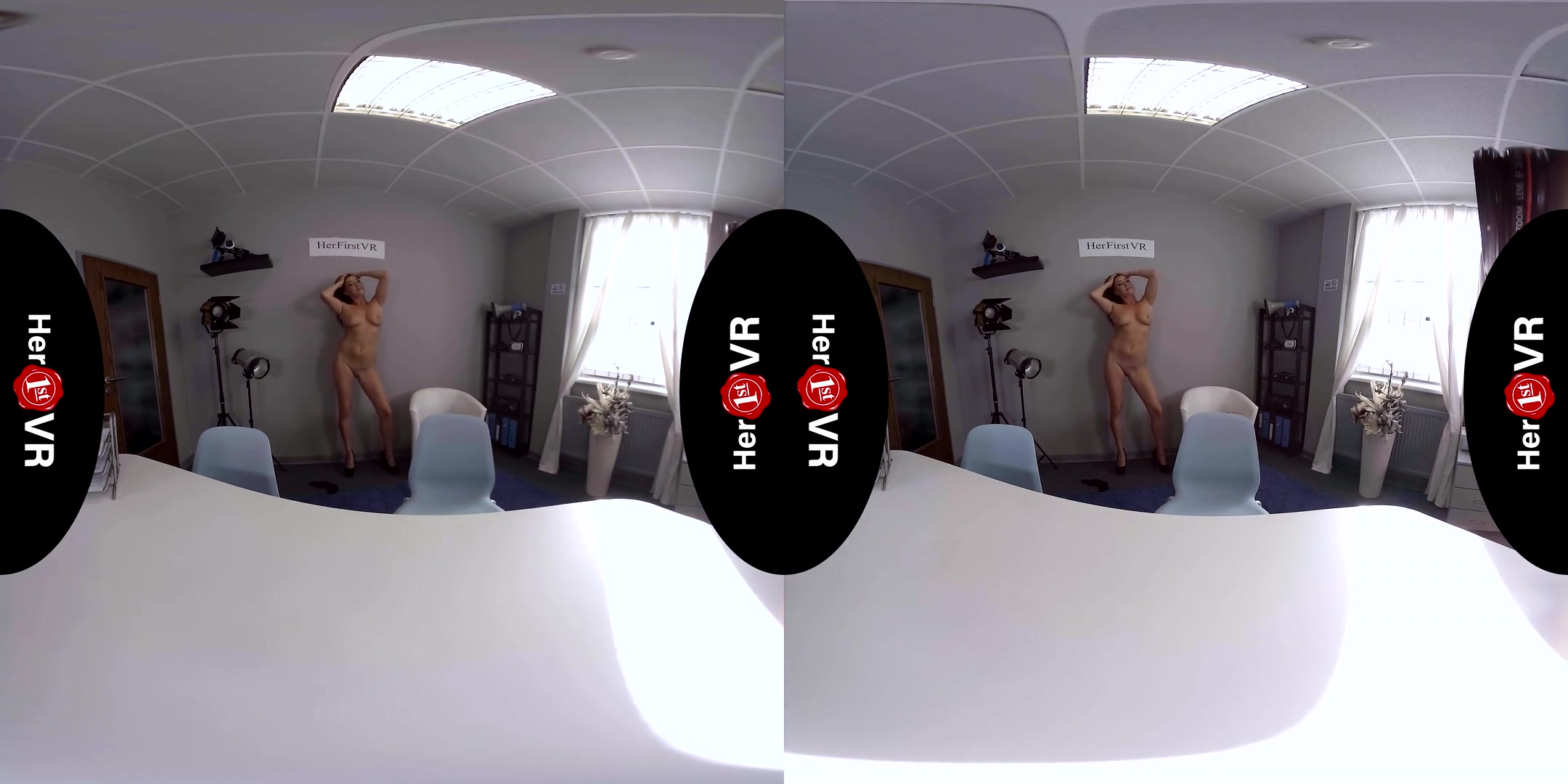 Tereza - First VR Casting; Beautiful Amateur with Blue Eyes