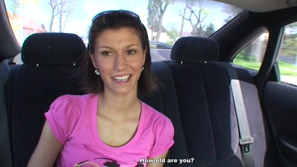 Beauty sucks in the car in front of everyone