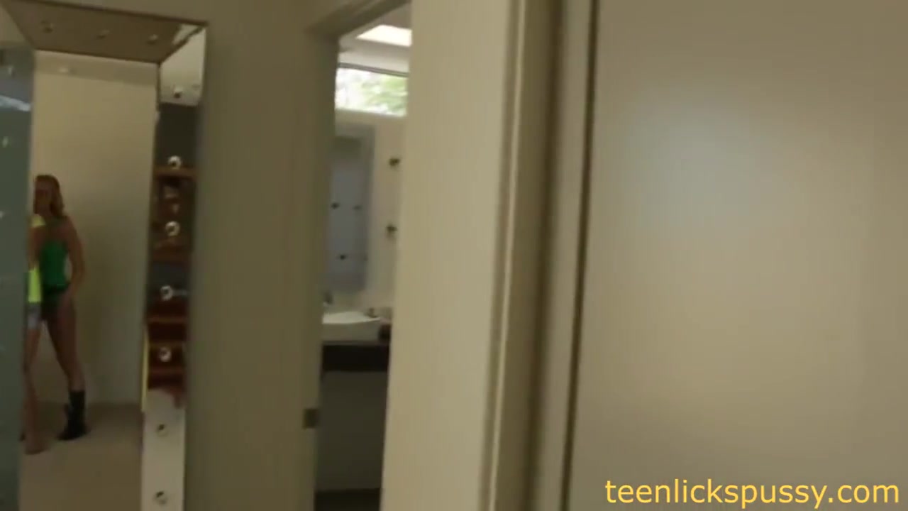 Hot Ladies Engage In A Threesome Lesbian Play In The Ba