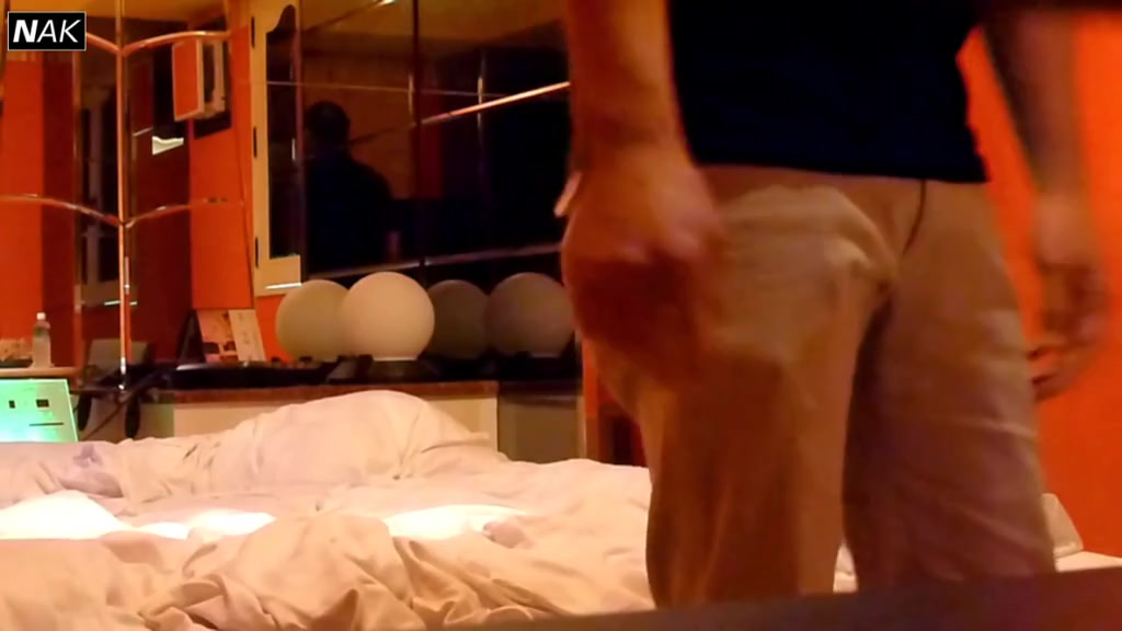 Young Japanese guys teasing each other in amateur video
