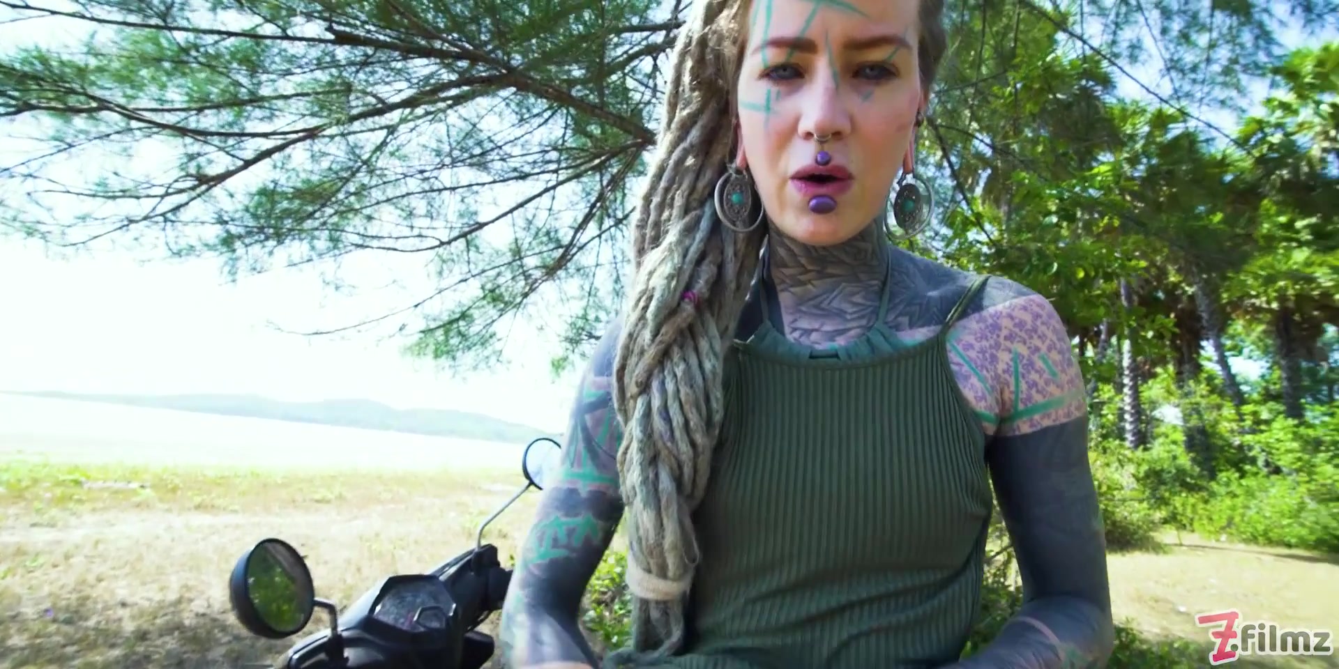 Naughty Tattoo Model Public Masturbation, Alternative teen 18+ Anal Squirt Outdoors