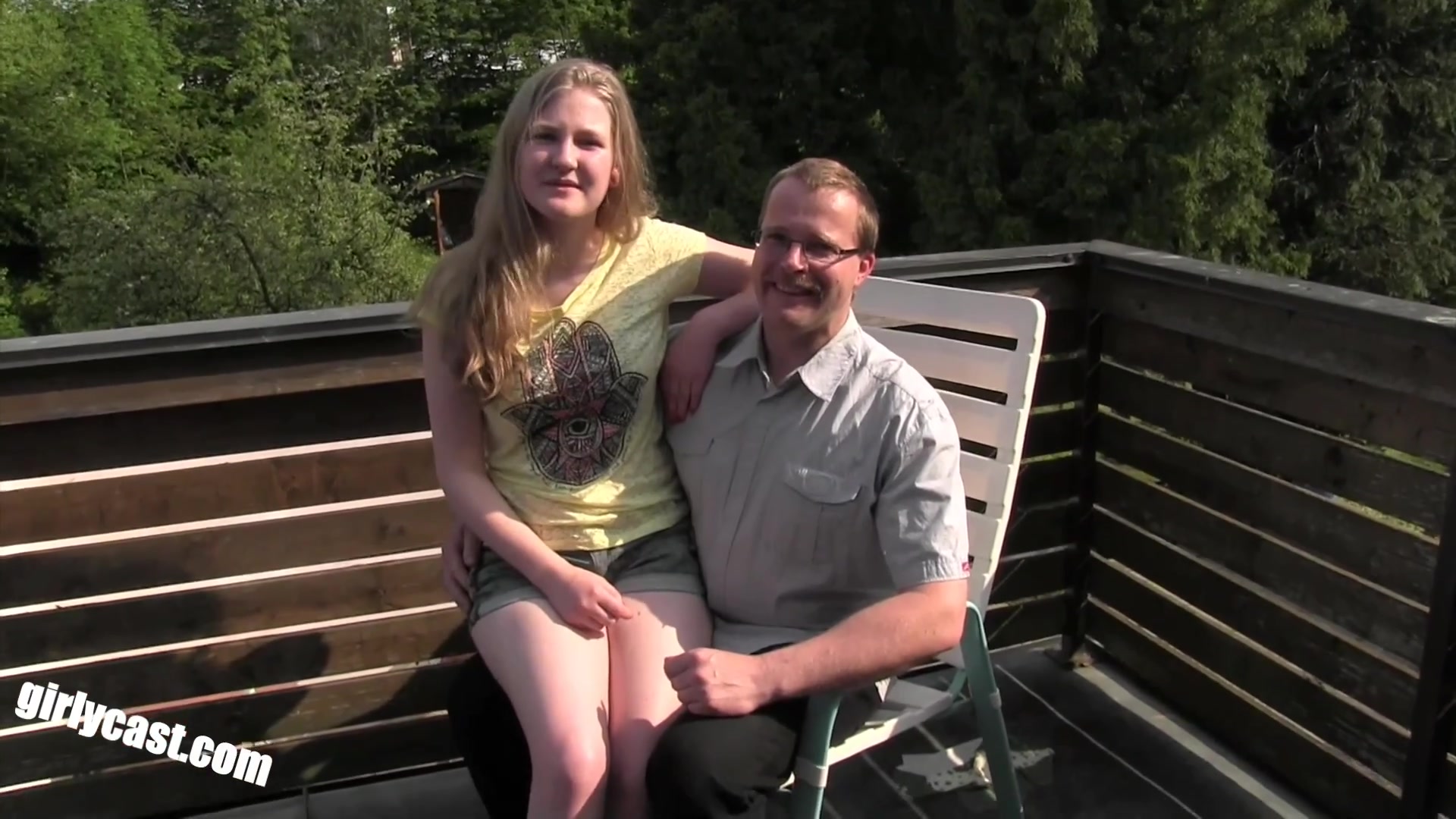 teen 18+ Julia And The Horny Old Family Man & Pov Fuck