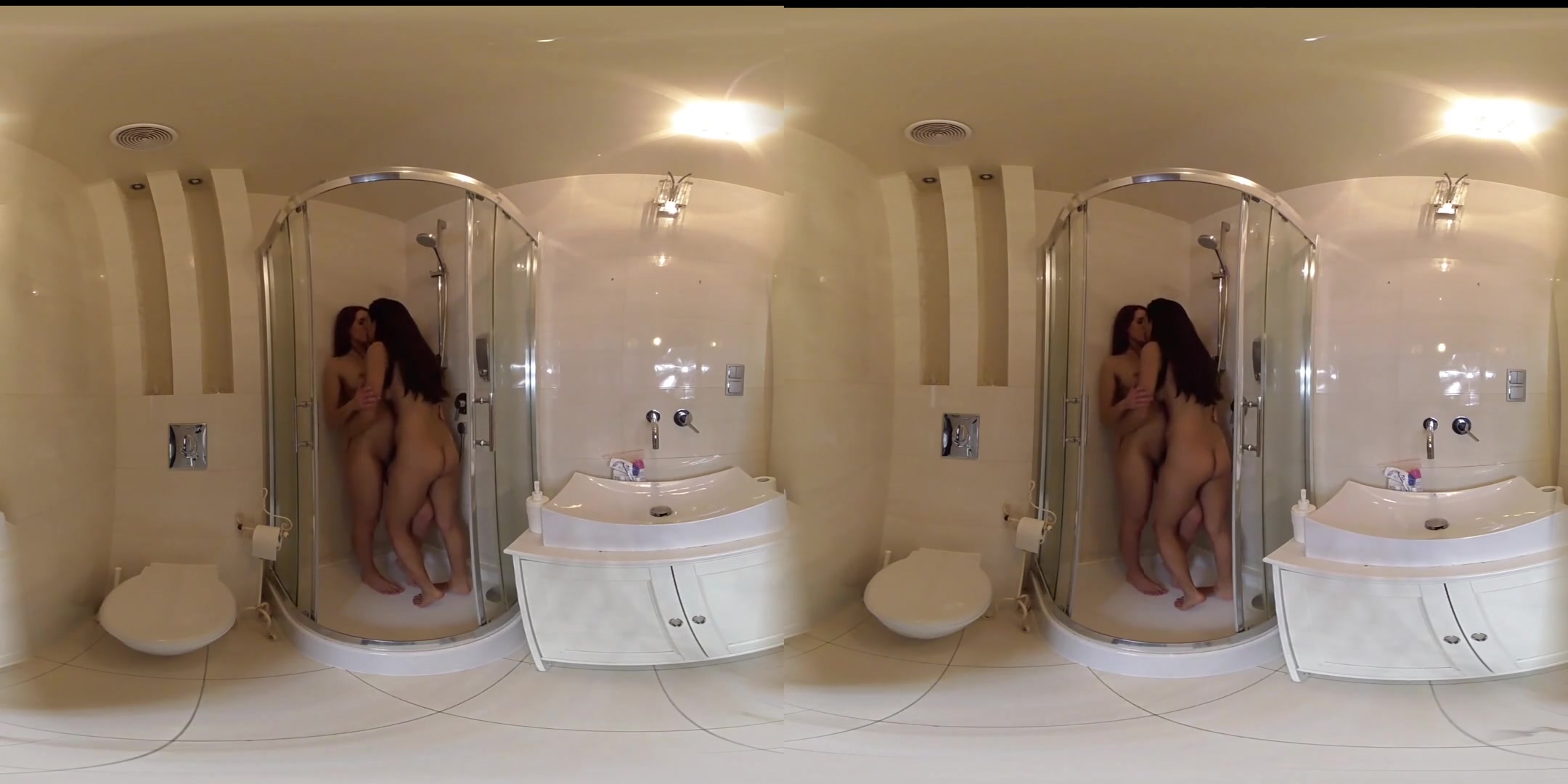 Two Lesbian Babes Get Each Other Off in the Shower - VRpussyVision