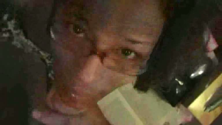 Hot cum drips out of her mouth