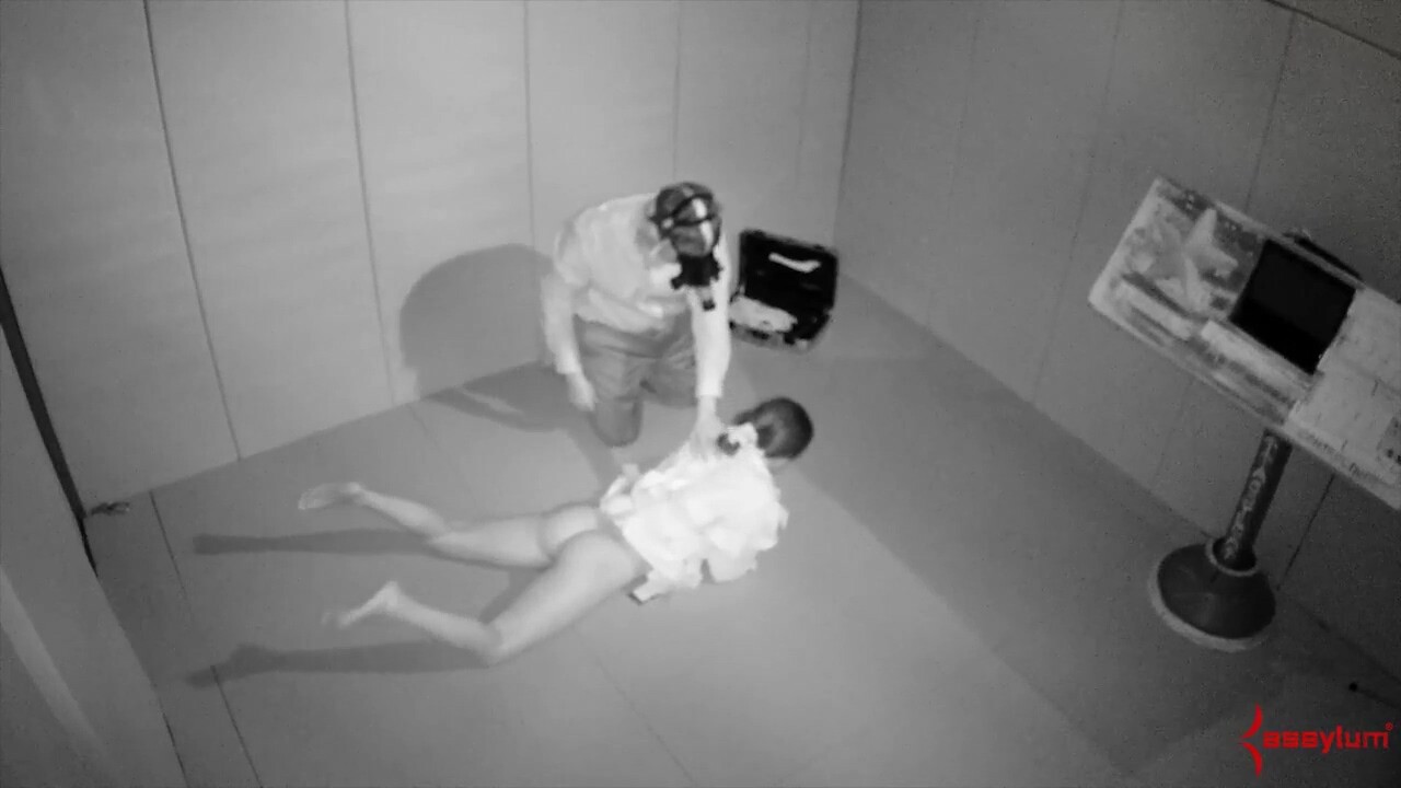 Bound kinky slut sucking on dick