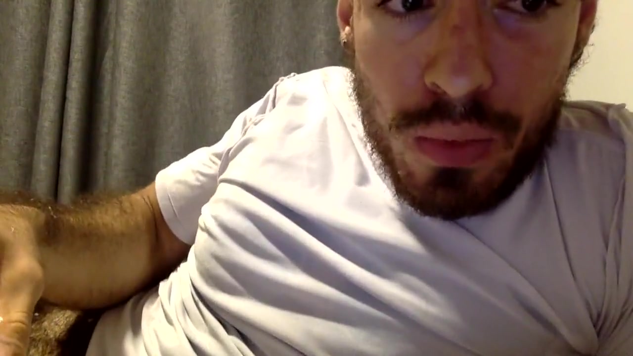 Hairy Latin Guy Cum All Over His Body