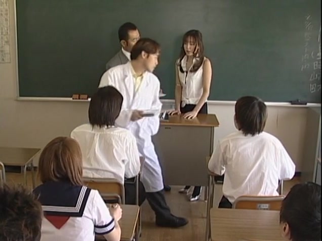 Manami Suzuki amazing milf teacher fucks wild gang