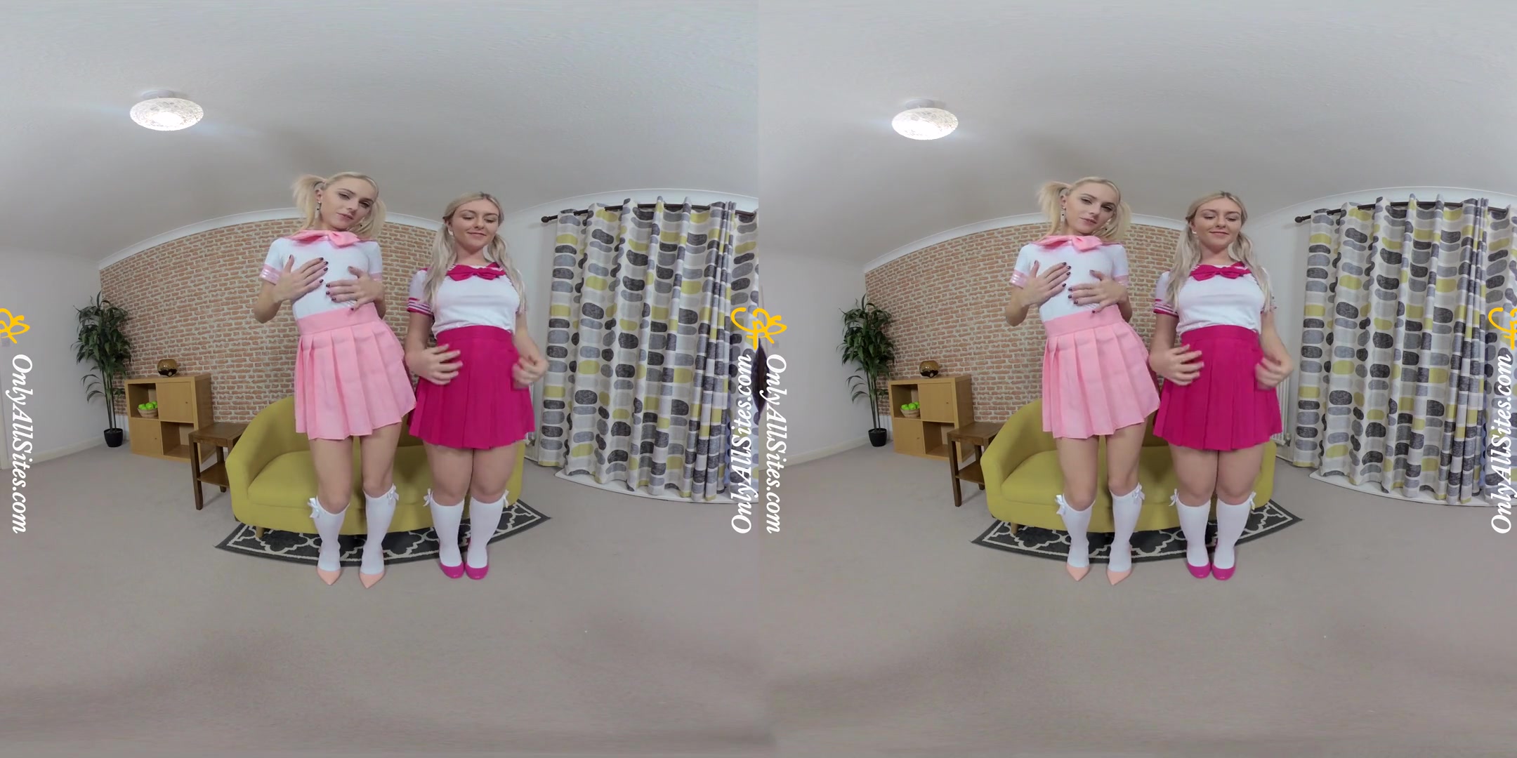 Chloe Toy and Elle H - Cute Lesbian Teans Tease You