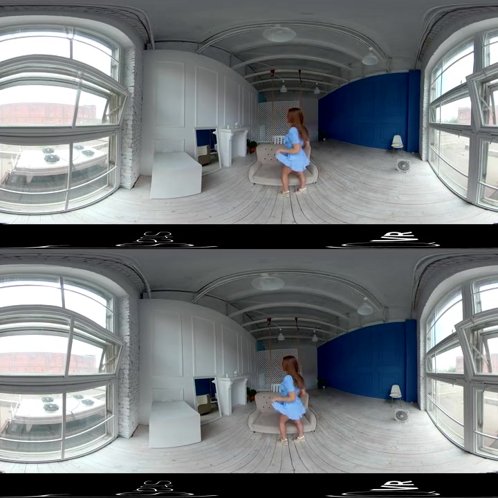VR porn - Red Hair, Blue Dress 360º - StasyQVR