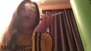 Sexy smoking fetish Sensual femdom smoker Miss Rave_Baby