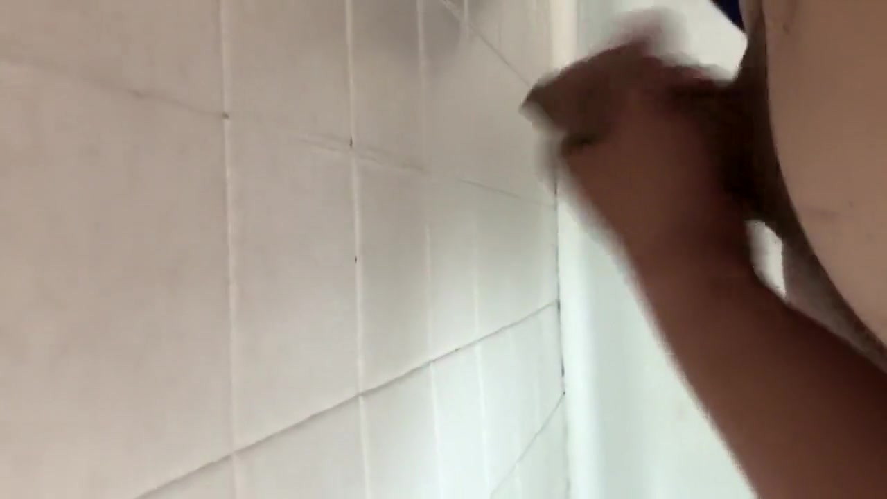 Busting a load of cum in the shower