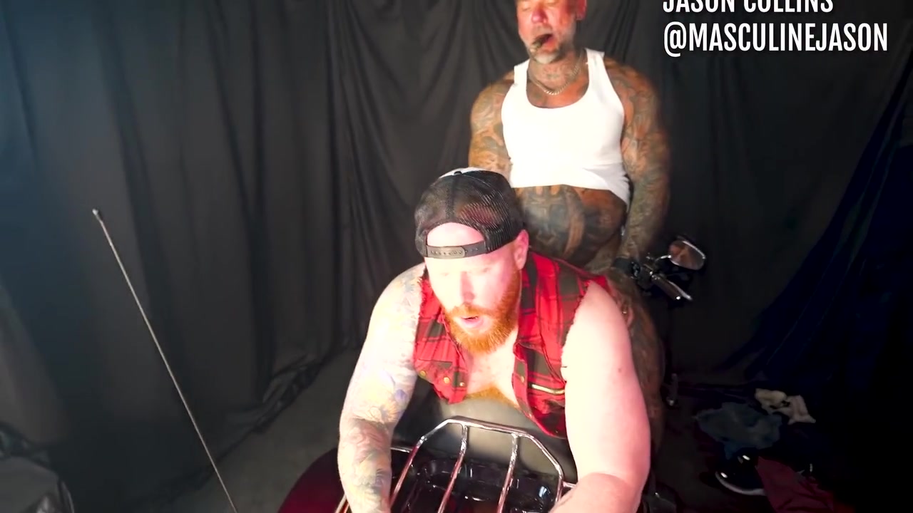 Jason Collins And Fox Rifler In Cigar Motorcycle Fuck