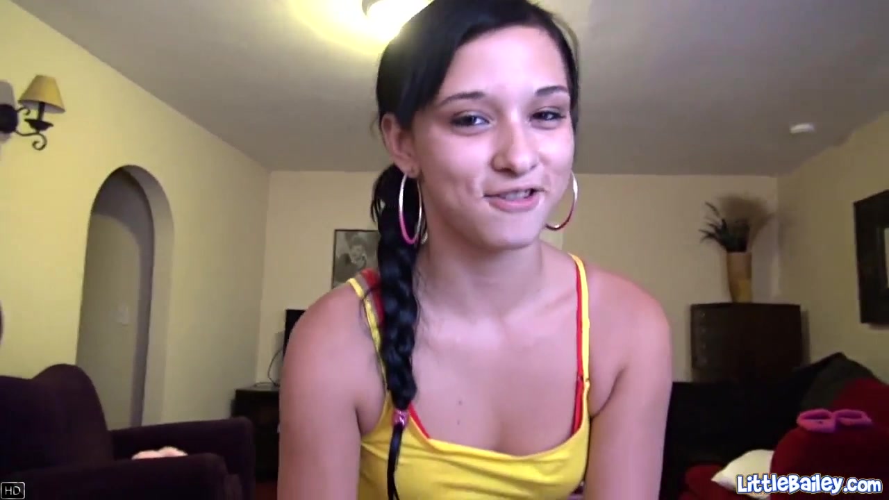 Little Bailey teases her boyfriends cock
