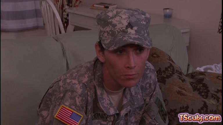 Hot shemale rimjob with cumshot