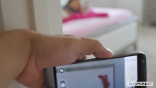 JAY'S POV - Tiny Latin Teen Gets Creampied By Her Stepbrother