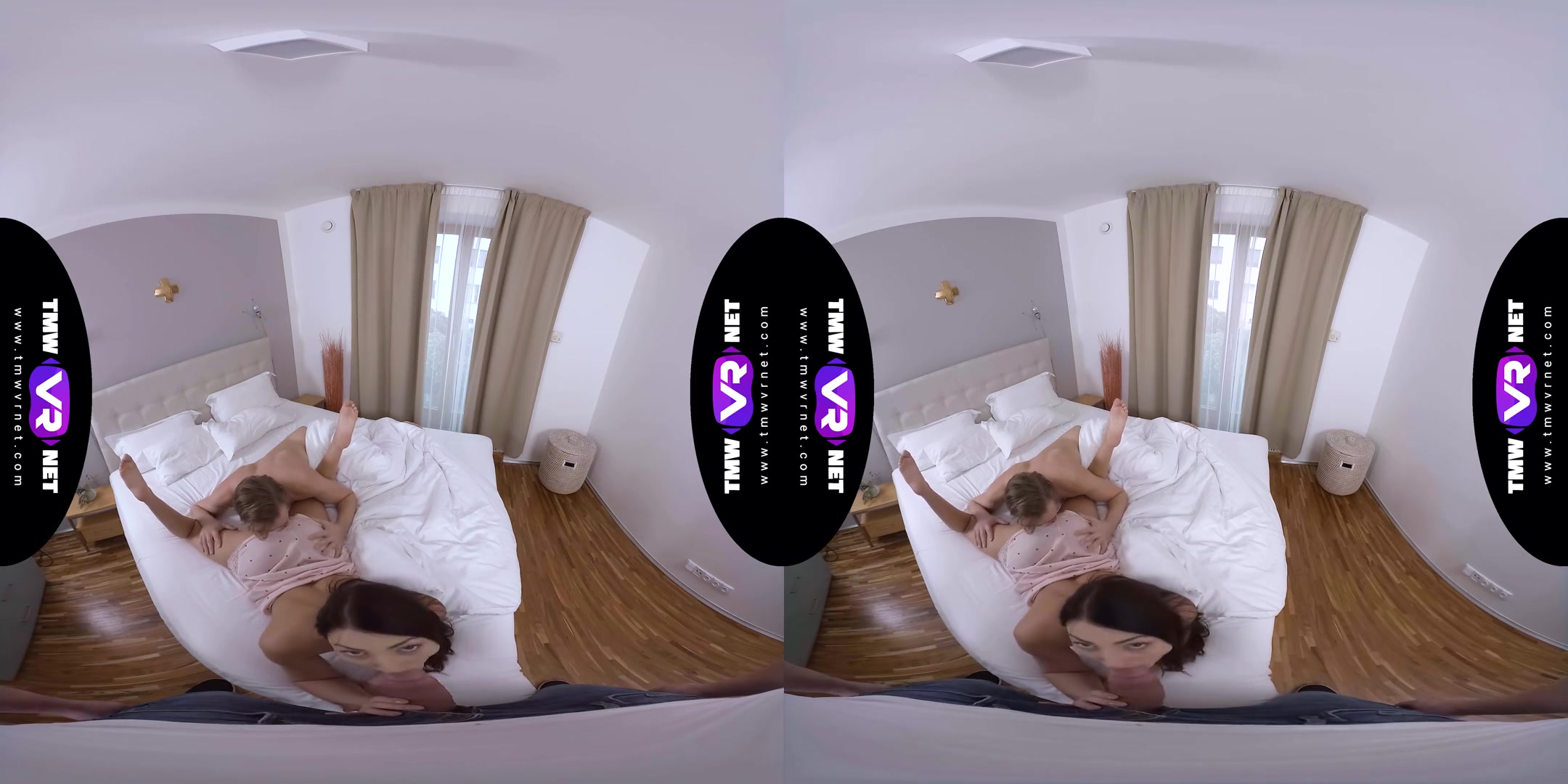 Sexy Feet Lead To An Orgy - MFM Threesome POV Blowjob and Sex