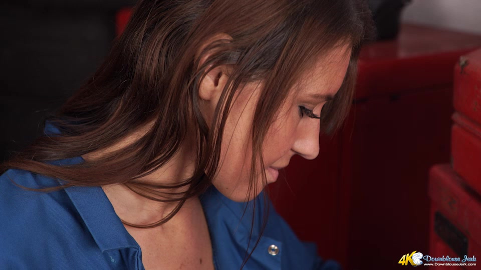 Jess West in Mechanic Perv - DownblouseJerk