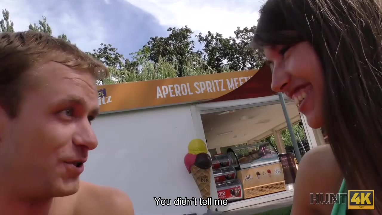 HUNT4K. Naughty man picked up teen 18+ for spontaneous anal sex in park