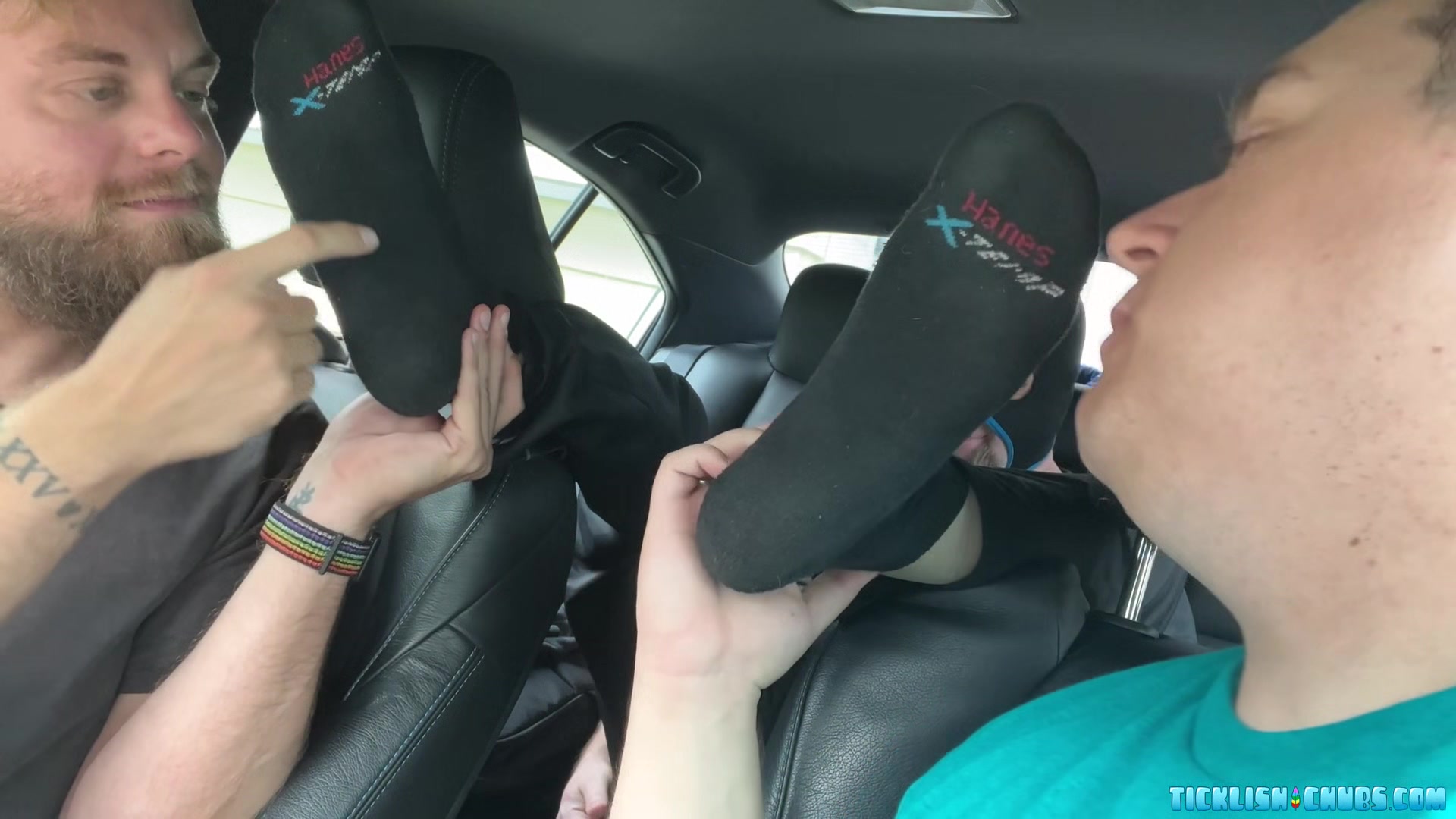 Petting And Adoring Jays Feet As Payment For His Ride
