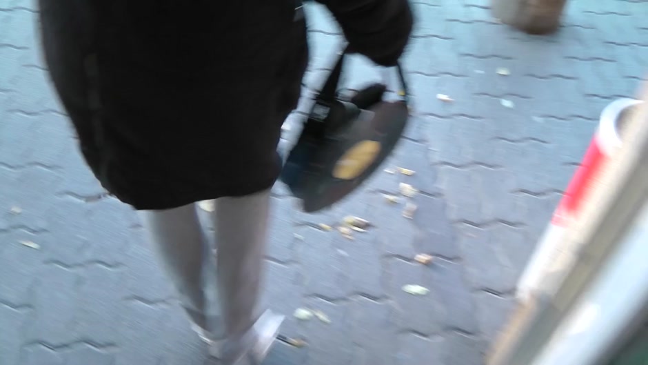 Blonde bitch gets nude in public and has anal sex