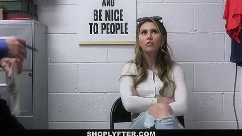 Beauty Babe Paige Owens Caught Stealing And Punished By Security Guard