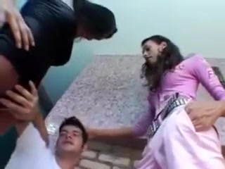 Two nice this babemale dicks For A lucky man