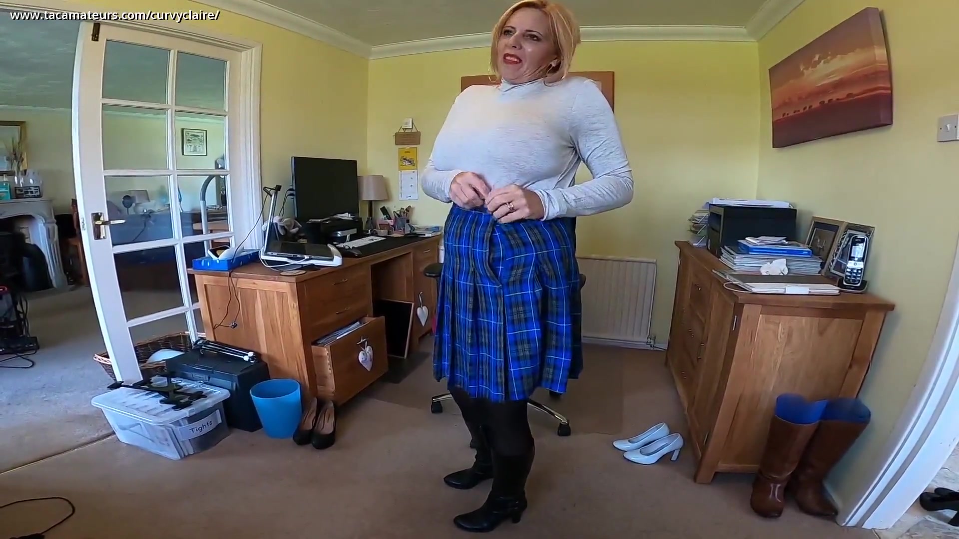 New Mini Skirt Try On Haul - Behind The Scenes Pt2 - CurvyClaire