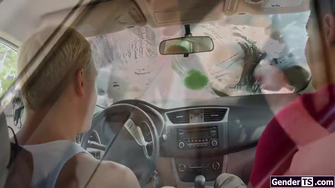 Adira Allure, Victoria Grant And Kasey Kei - At This Carwash You Get Your Dick Sucked By An Asian Shemale 6 Min
