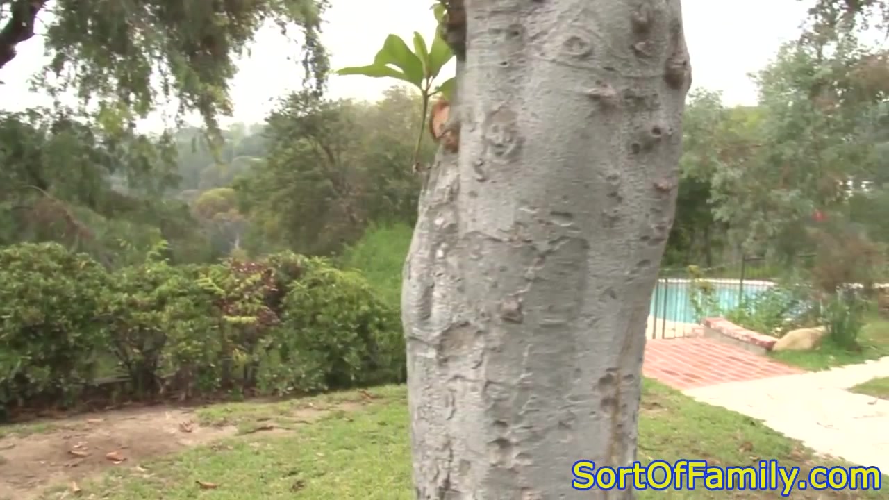 teen 18+ stripping outdoors while showing off