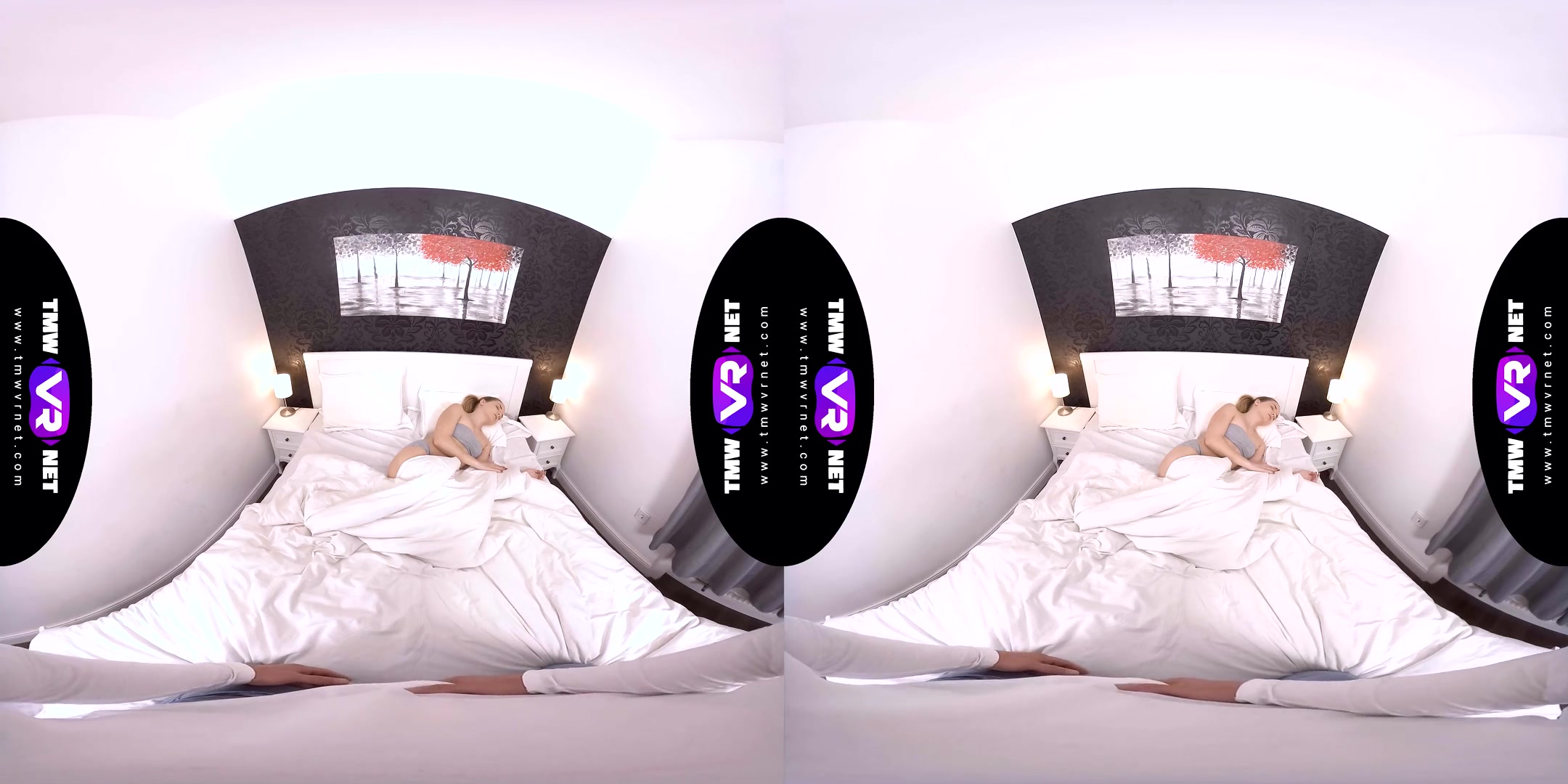 Lad Wakes Resting Beauty Up For Sex; HD VR Sex with a Petite Amateur