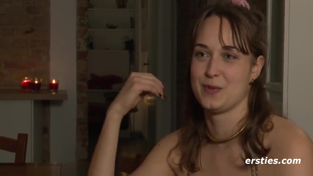 Leoni Stands On Clothespins On Her Labia
