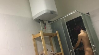  camera captures Russian  in the shower!