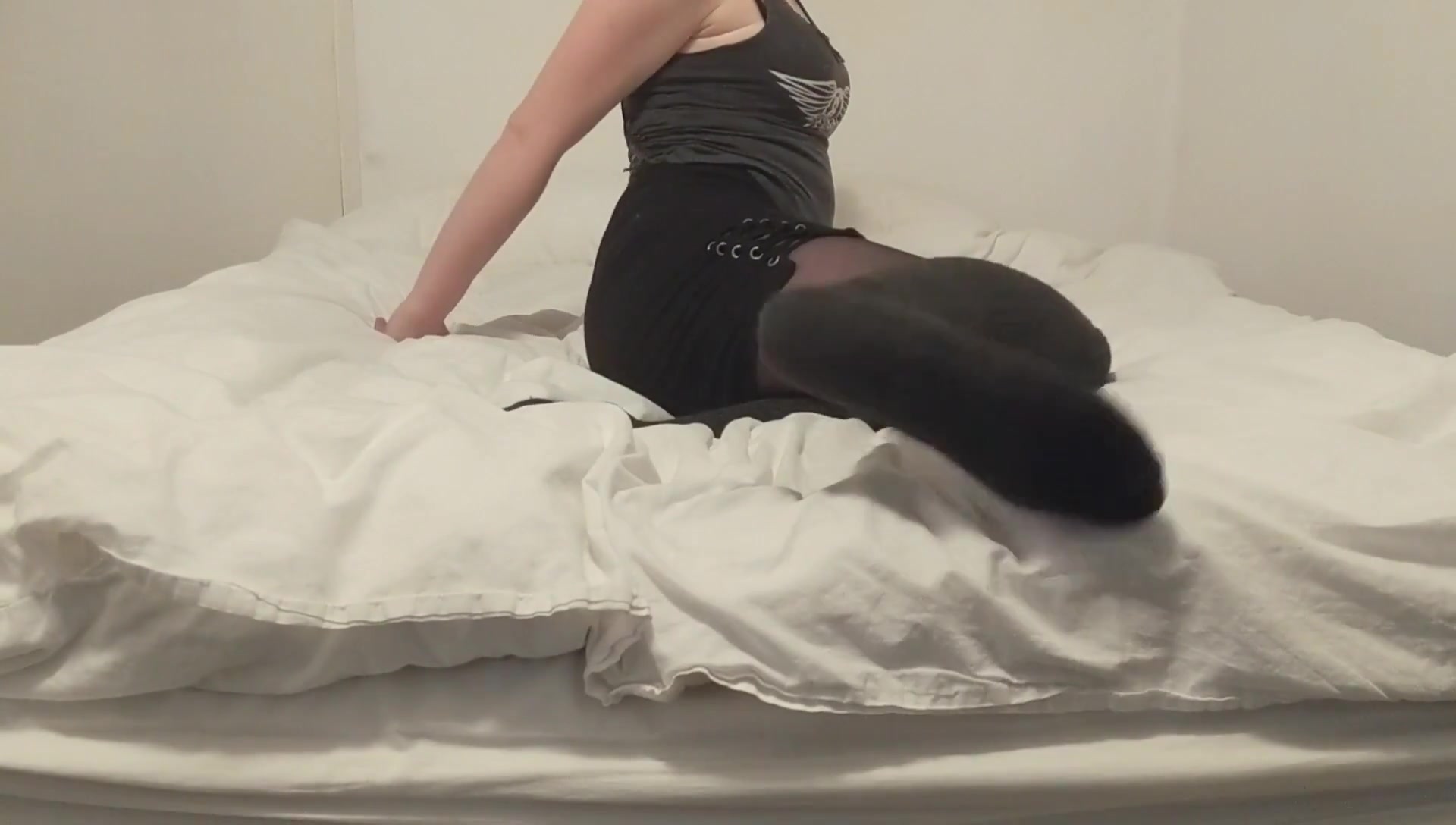 Knee High Socks And Nylon Tease