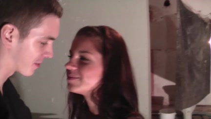 Pleasing red-haired gal sucks in the basement