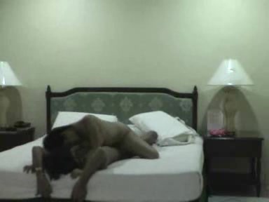 Husband hid a camera in the room to film as he fucks his wife