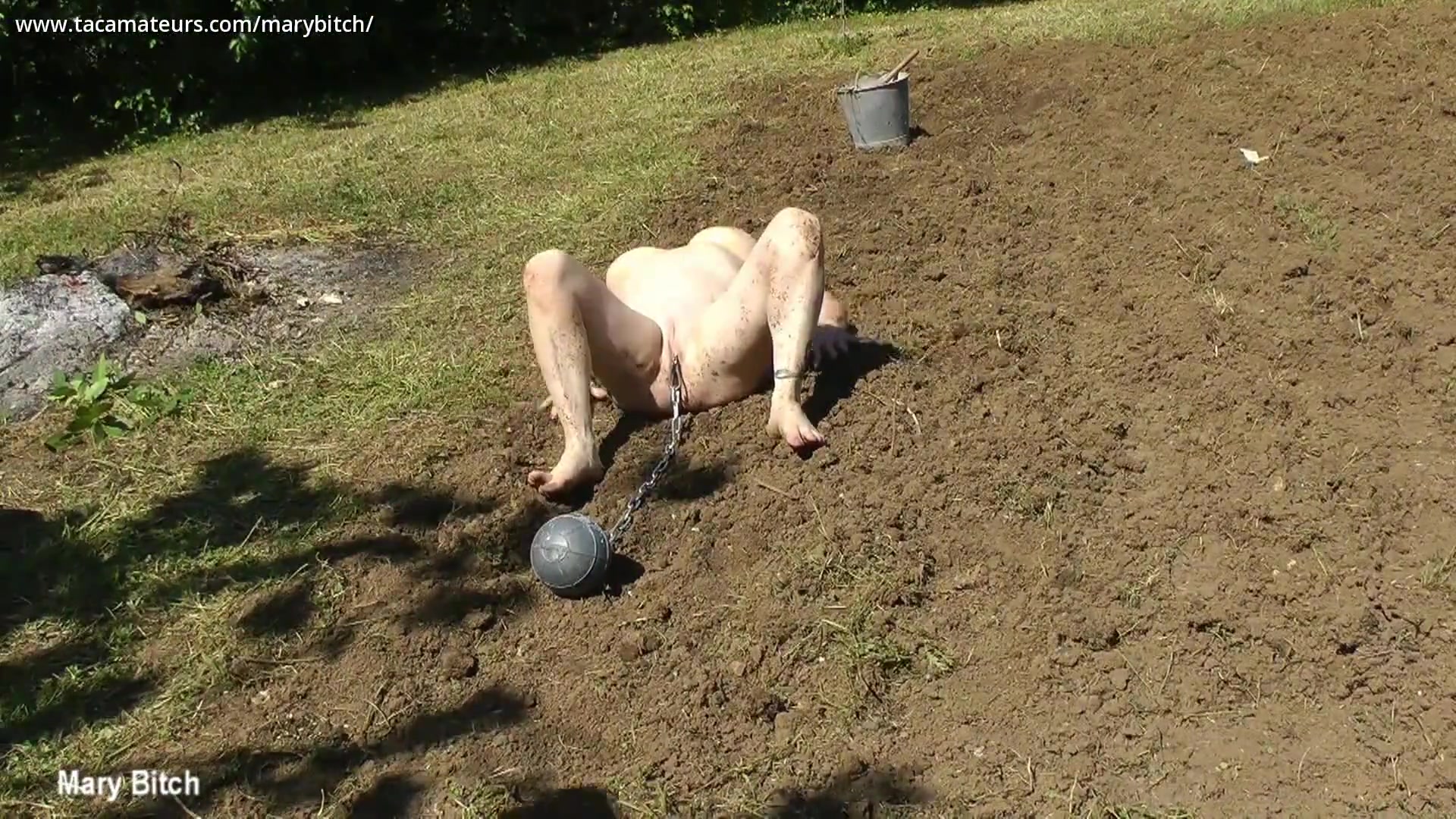 Gardening For Naked Slave Slut Pt3