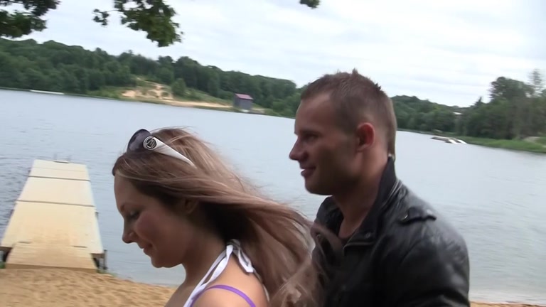 Real outdoor porn clip with hawt beauties