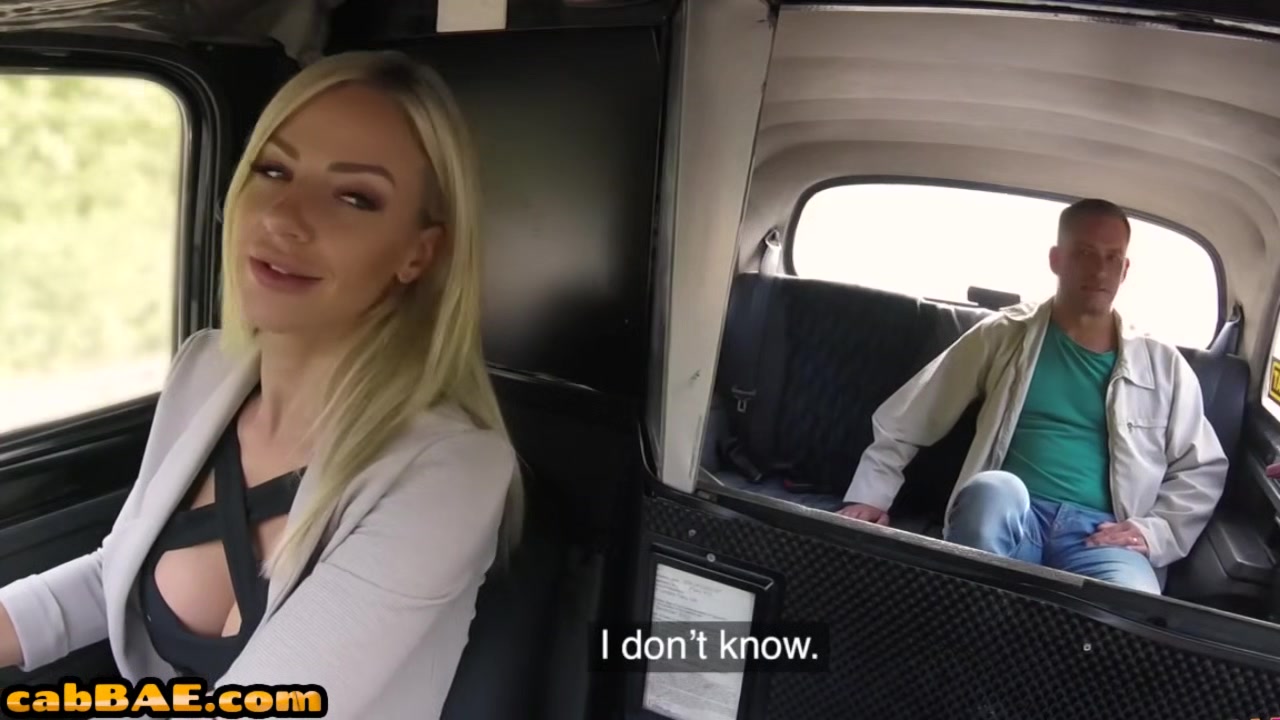 Bigboob taxi driver pussy licked and pounded on backseat