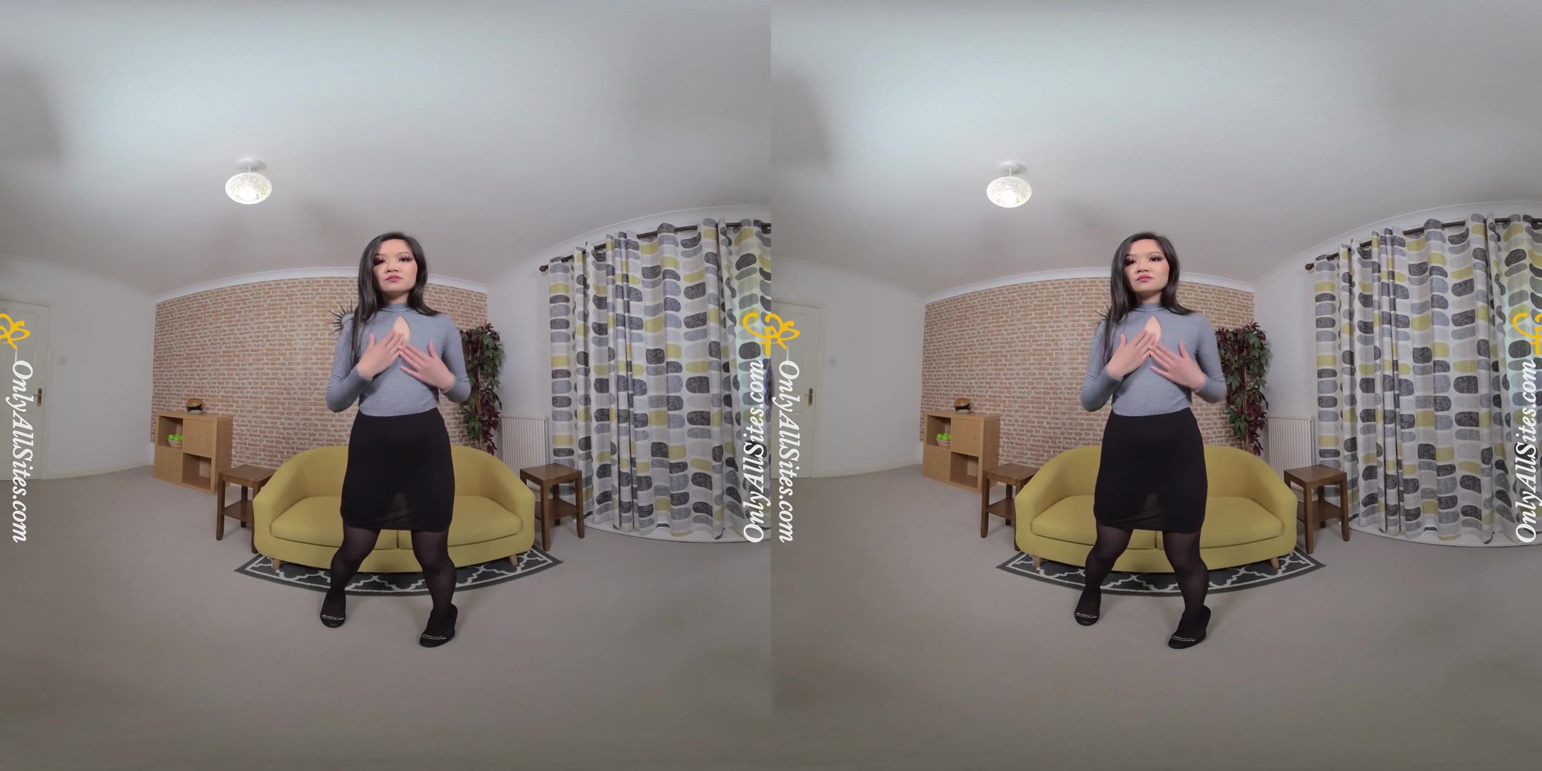 Louisa Lu - Petite Asian Louisa Strips After Work - OnlyTease